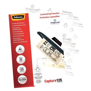 Fellowes | Lamination pouches | A4 (210 x 297 mm) | Glossy | Transparent